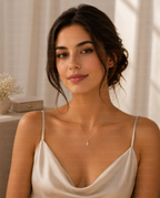 Marquise Cut Pendant Necklace | Lab Grown Diamond | 14K Yellow Gold Minimalist