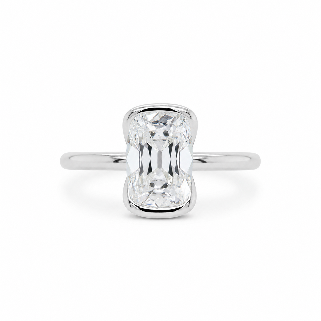Old Mine Cushion Diamond Signet Ring
