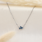 Pigeon Shape Blue Diamond Pendant