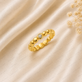 Minimalist Diamond Ring | Lab Grown | Bezel Set | 14K Yellow Gold