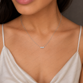 Dainty Trio Lab Diamond Necklace