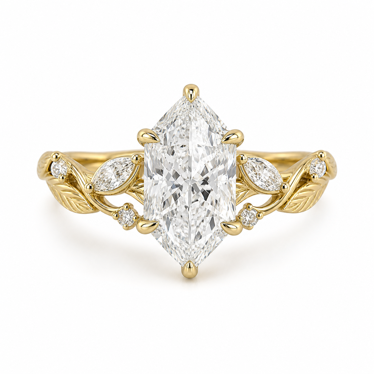 Dutch Marquise Diamond Signet Ring, Marquise Lab Grown Diamond Ring, Statement Gold Signet Ring, Vintage Inspired Diamond Ring.
