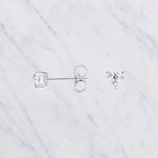 Heart Shape Diamond Stud Earrings | Lab Grown | 14K Yellow Gold