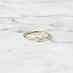 Minimalist Bezel Set Jewelry Set 4 in 1 | Lab Grown Diamond | 14K Yellow Gold