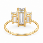 Three Stone Baguette Diamond Ring