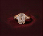 3.5CT Antique Old Mine Cushion Cut Ring Taylor Swift Ring