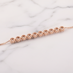 Minimalist Diamond Bar Bracelet | Lab Grown Diamond | 14K Yellow Gold