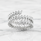 Marquise Wrap Around Ring | Lab Grown Diamond | 14K Yellow Gold Contemporary Look