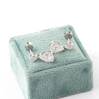 Pear Cut Dangle Earrings | Lab Grown Diamond | 14K Yellow Gold Modern Style