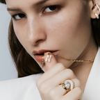 Diamond Initial Letter Pendant | Lab Grown Diamond | 14K Yellow Gold Pave Alphabet Charm