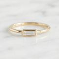 Baguette Lab Diamond East-West Bezel Ring