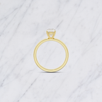 Emerald Cut Lab Grown Diamond Solitaire Engagement Ring in Solid 14K Gold