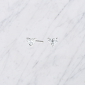 Heart Shape Diamond Stud Earrings | Lab Grown | 14K Yellow Gold