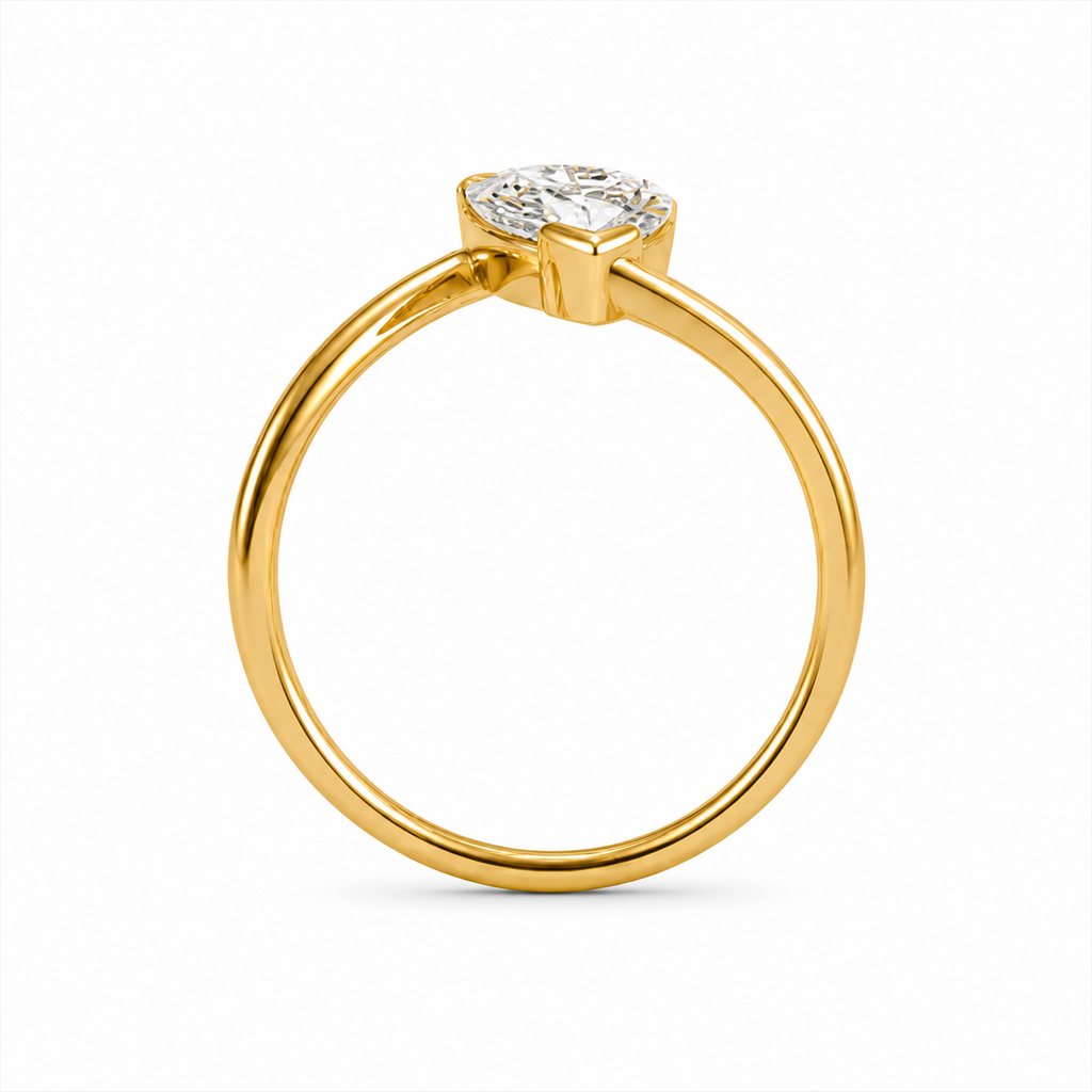 Marquise Diamond Signet Ring, Marquise Cut Lab Grown Diamond Ring, Modern Gold Signet Ring, Statement Diamond Ring, Minimal Luxury Ring