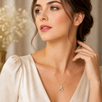 Swan Lab Grown Diamond Necklace, Swan Pendant Necklace, Round Diamond Necklace, Nature Inspired Necklace, Solid Gold Swan Necklace