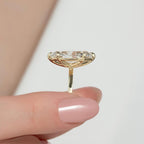 5CT Marquise Cut Ring Modern Solitaire | Lab Grown Diamond | 14K Yellow Gold