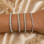 Classic Round Lab Diamond Tennis Bracelet