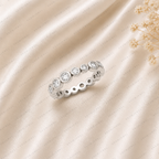 Diamond Eternity Ring | Lab Grown | Bezel Set | 14K Gold Stacking Band