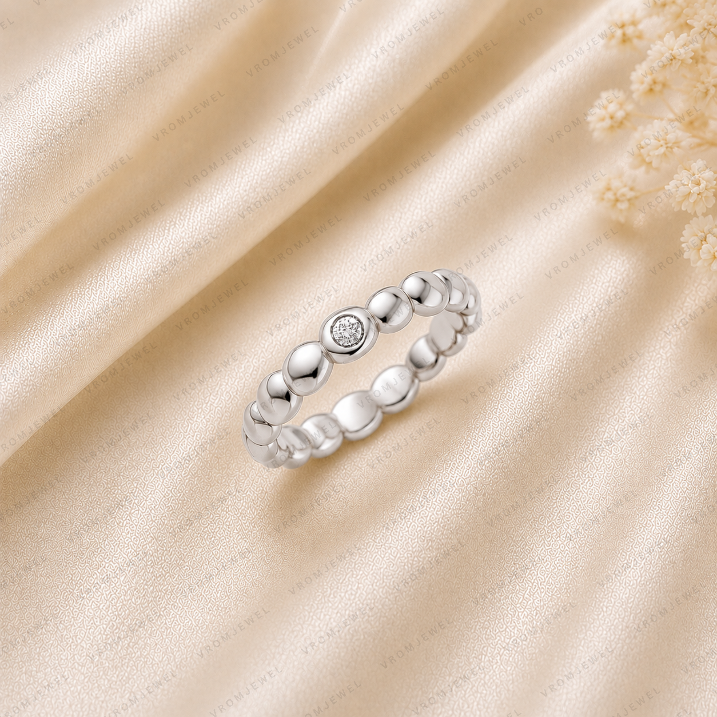 Minimalist Diamond Ring | Lab Grown | Bezel Set | 14K Yellow Gold