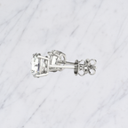 Round Lab Grown Diamond Solitaire Stud Earrings in Solid 14K Gold