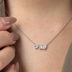 Modern Multi Shape Pendant Necklace | Lab Grown Diamond | 14K Yellow Gold Fine Jewelry