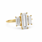 Three Stone Baguette Diamond Ring