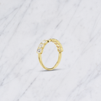 Emerald Cut Lab Grown Diamond Bezel Set Bridal Ring in Solid 14K Gold