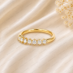 Diamond Eternity Band | Lab Grown | Solid 14K Yellow Gold Stacking Ring