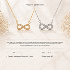 Infinity Lab Grown Diamond Necklace, Infinity Symbol Necklace, Geometric Diamond Necklace, Solid Gold Infinity Necklace, Minimalist Necklace