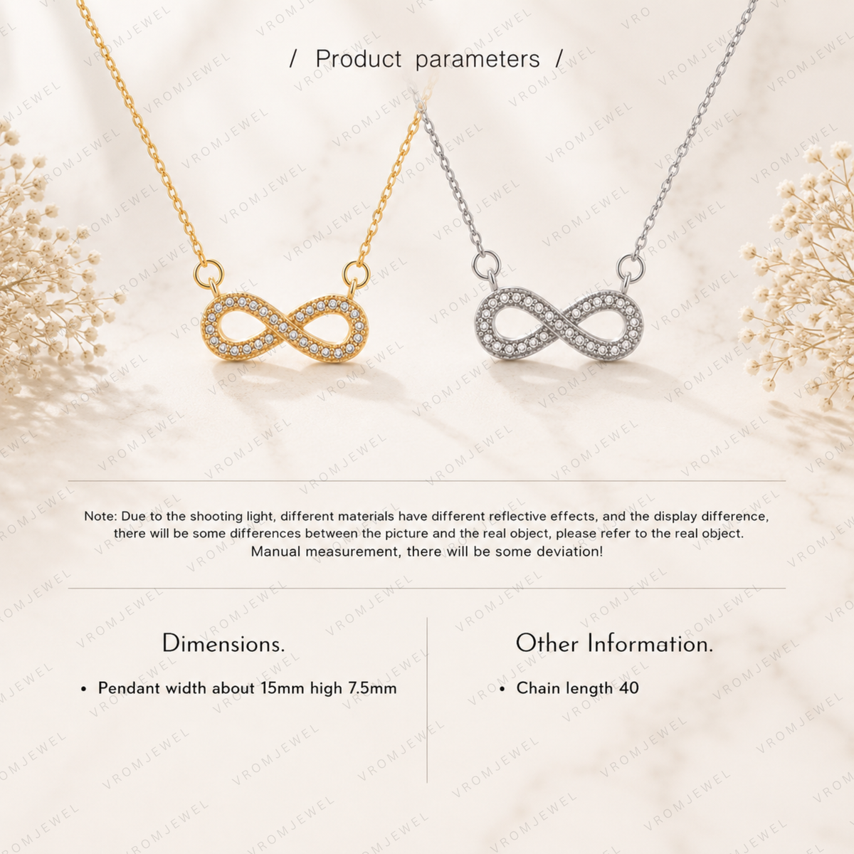 Infinity Lab Grown Diamond Necklace, Infinity Symbol Necklace, Geometric Diamond Necklace, Solid Gold Infinity Necklace, Minimalist Necklace