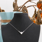 Pear Cut Chevron Pendant Necklace | Lab Grown Diamond | 14K Yellow Gold Minimalist