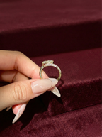 Marquise Lab Grown Diamond Engagement Ring, Modern Bypass Diamond Ring, 14K Yellow Gold Marquise Ring, Unique Diamond Engagement Ring