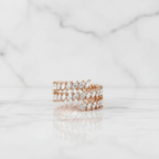 Marquise Wrap Around Ring | Lab Grown Diamond | 14K Yellow Gold Contemporary Look