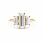 Three Stone Baguette Diamond Ring