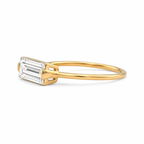 Elongated Baguette Diamond Ring