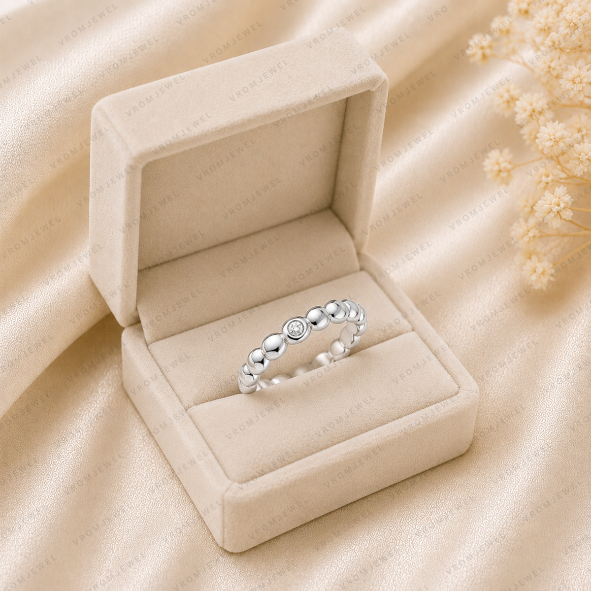 Minimalist Diamond Ring | Lab Grown | Bezel Set | 14K Yellow Gold