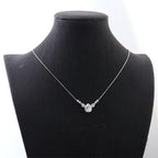 Pear Cut Chevron Pendant Necklace | Lab Grown Diamond | 14K Yellow Gold Minimalist