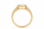 Oval Rose Cut Diamond Ring