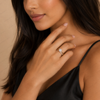 Elegant Round Lab Grown Diamond Engagement Solitaire Ring in Solid 14K Gold