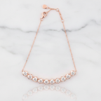 Minimalist Diamond Bar Bracelet | Lab Grown Diamond | 14K Yellow Gold