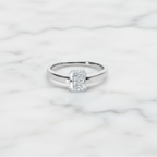 Modern Radiant Cut Ring | Lab Grown Diamond | 14K Yellow Gold Minimal Sleek Design