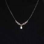 Leaf Branch Vine Pendant Necklace | Lab Grown Diamond | 14K Yellow Gold