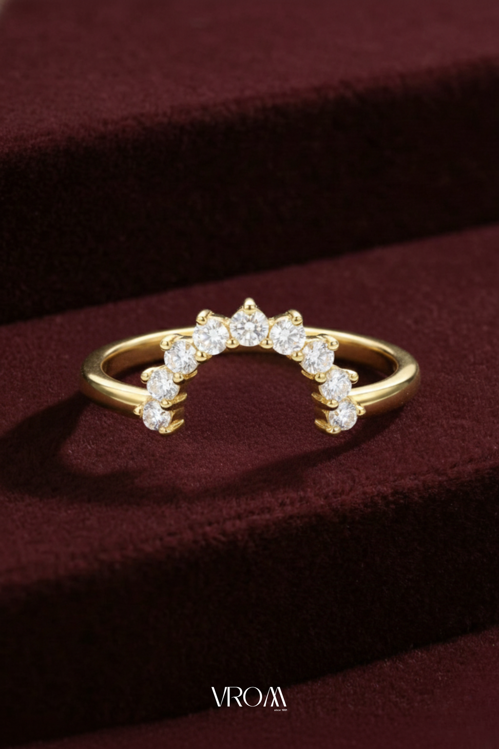 Radiant Diamond Stackable Ring, Four Band Diamond Ring, Statement Engagement Ring, Lab Grown Diamond Ring, Multi Band Bridal Ring