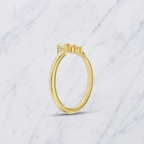 Curved Lab Grown Diamond Band with Round Stones – Bridal Ring