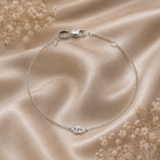 Handmade Marquise Cut Lab Grown Diamond Solitaire Bracelet in 14K Gold