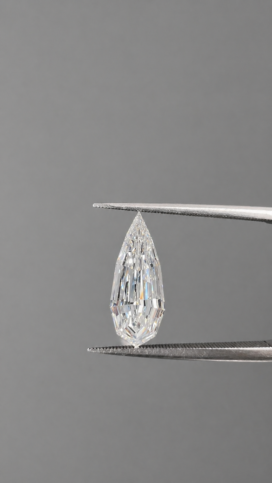 Pear Step Cut Lab Grown Diamond Ring | Sculpted Flow Wrap Design | Modern Engagement Ring | 14K Gold Proposal Ring