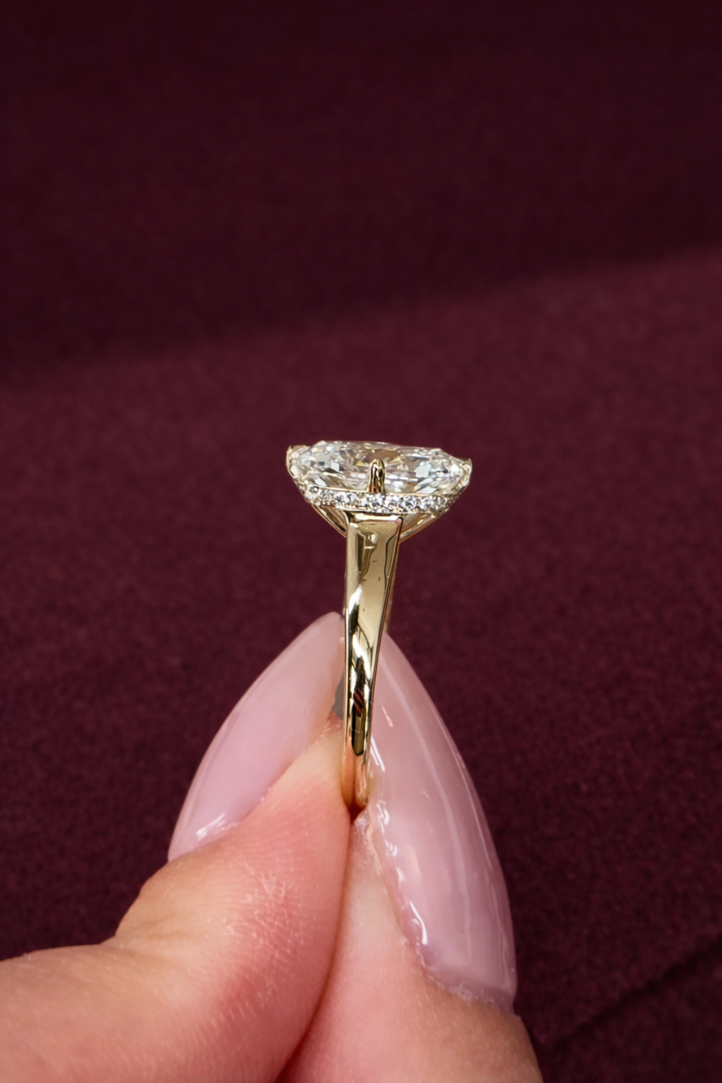 Cushion Cut Diamond Halo Engagement Ring, Cushion Diamond Ring with Round Halo, Classic Cushion Halo Ring, Luxury Diamond Engagement Ring