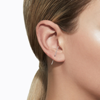 Linear Zig Zag Earring Lightning Design | Lab Grown Diamond | 14K Yellow Gold