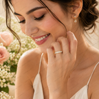 Emerald Cut Lab Grown Diamond Wedding Band: East-West Bezel Set
