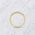 Oval Lab Grown Diamond Anniversary Band in Solid 14K Gold